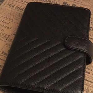 Cloth and Paper leather chevron personal agenda